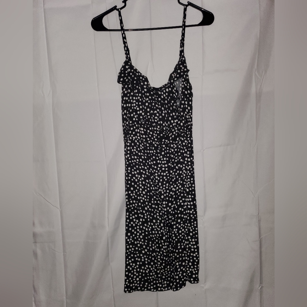 Dots size L  Black w/ white polka dot sundress